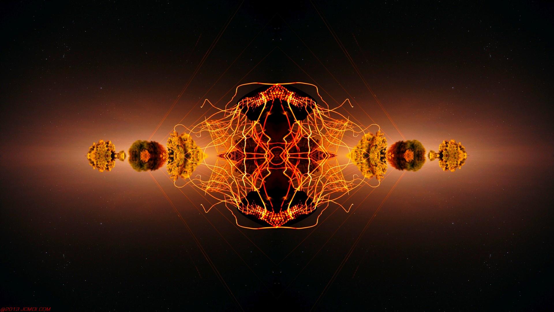 Chimney Sparks Abstract Artwork Timelapse Still Images